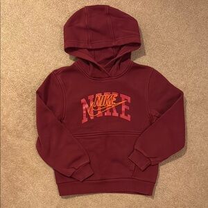 Nike Kids Maroon Hoodie